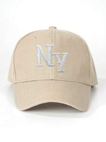 3/1 pieza Gorra de béisbol bordada de NY, sombrero casual para protección solar al aire libre adecuado para niños y niñas en primavera, otoño, viajes, playa y vacaciones