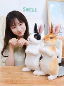 1pc 16-30cm Kawaii Squatting & Standing Rabbit Plush Toys Lovely Simulation Rabbit Dolls Stuffed Soft Animal Doll For Kids Girls Birthday Gift