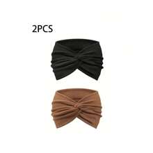 1 件女士运动头带，波西米亚风格头巾，复古扭曲头带，适合瑜伽跑步运动骑行旅行，多种颜色 - 彩色 - 查看 25