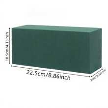 Three Green Floral Foam Blocks, Suitable For Both Fresh And Silk Flowers. The Size Is 8.86 Inches*4.13 Inches*2.76 Inches. They Are Ideal Materials For Floral Arrangements, Planting, And DIY Handicrafts. Gifts Birthday Graduation