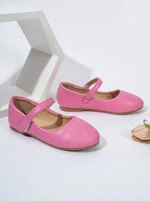 Scarpe piatte per ragazze con fiocco decorativo, massaggianti, in PU, con motivo floreale