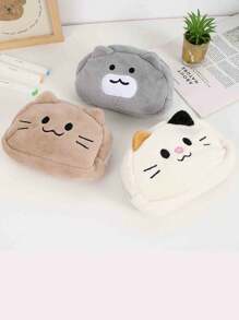 创意猫咪设计铅笔盒，可爱又时尚的学生文具袋 - 彩色 - 查看 2