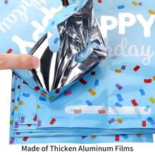 50 chiếc (6,7 * 9,8 inch) Túi đựng quà mừng sinh nhật, Bộ túi đựng quà bằng nhựa số lượng lớn dùng làm quà tặng sinh nhật - Nhiều màu - Xem 4