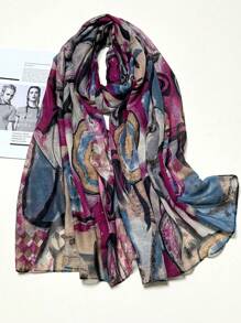 Breathable Fringed Shawl, Elegant Style Scarf New Bohemian Fashion Women's Silk Scarf, Vibrant Large Scarf, Outdoor Sunscreen Beach Wrap, Versatile Headscarves, Spring/Summer - Multicolor - View 12