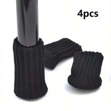 [Calcetines de punto antideslizantes para patas de silla] Juego de 4/24/32 piezas de calcetines de punto grueso de doble capa antideslizantes para patas de silla - Protectores de piso a rayas clásicos, cubiertas para reducción de ruido - Material de poliéster, multicolor