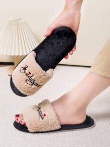 Women's Large Bow Decor Slide Slippers, Open Toe Sandals For Summer