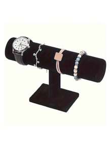 1 szt. Elegancki, czarny, aksamitny stojak na bransoletki w kształcie litery T – stojak na biżuterię na stół, prezent na Dzień Matki, odpowiedni do gablot sklepowych, nie wymaga prądu, solidna plastikowa podstawa, idealny do naszyjników, bransoletek i zegarków, aksamitny stojak na zegarki, miękka aksamitna powierzchnia dla kobiet, wielofunkcyjny organizer na biurko, nieelektryczny – odpowiedni do innych typów instalacji. Eliptyczna torba na biżuterię, dekoracja pokoju, torby, kosmetyczka, toaletka, podróż, kosmetyczka, niezbędne rzeczy w podróży, organizer, przechowywanie, niezbędne rzeczy w podróży, organizer na makijaż, kosmetyczki, organizer na makijaż, organizer, kosmetyczka, organizer na biurko, kosmetyczka, kosmetyczka, organizer na makijaż, akcesoria toaletowe, kosmetyczka, kosmetyczki, pudełko na biżuterię, saszetka, uchwyt na pędzle do makijażu, uchwyt na pędzle, organizer na perfumy, torebka saszetka, prezenty dla kobiet, Boże Narodzenie Prezenty, Pomysły na prezenty dla kobi