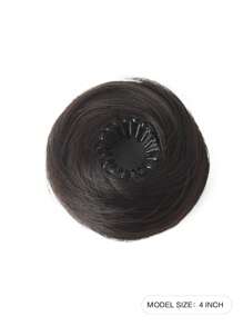 Elegant Women's Hair Bun, Hair Extension -10cm (4 Inches) Extendable Synthetic Hair, With Clips, Heat-Resistant Fibers, Suitable For All Hair Types, Adjustable Design, Suitable For All Women's Daily Wear And Party Hair Accessories ﻿ - Multicolor - View 6