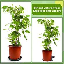 2Pcs Platos de Plástico para Plantas 4/6/7/8/10 Pulgadas Redondos Bandejas para Macetas de Flores Interior Exterior Suministros de Jardín - 4 pulgadas - Ver 7