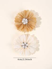 10 pezzi Fermagli per capelli a forma di fiori, fermagli per capelli in finta perla, accessori per capelli di moda, regali per bambini e bambine in primavera ed estate