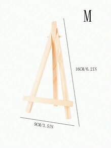 Wooden Display Stand For Artwork, Mini Easel, Multi-Functional Painting Showcase, Triangle Phone And TV Stand Back To School