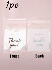1000 Piezas/100 Piezas/1 Pieza, Múltiples especificaciones y tamaños, Bolsas semi-transparentes, Feliz cada día, Bolsas para cartas de agradecimiento, Collares y pendientes de joyería, Bolsas de almacenamiento para artículos pequeños, Bolsillos sellados autoadhesivos, a prueba de polvo, resistentes al desgaste, con empaque OPP anti-oxidante, para uso diario y doméstico