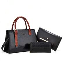 2025 New Fashion Crocodile Pattern Crossbody Tote Bag