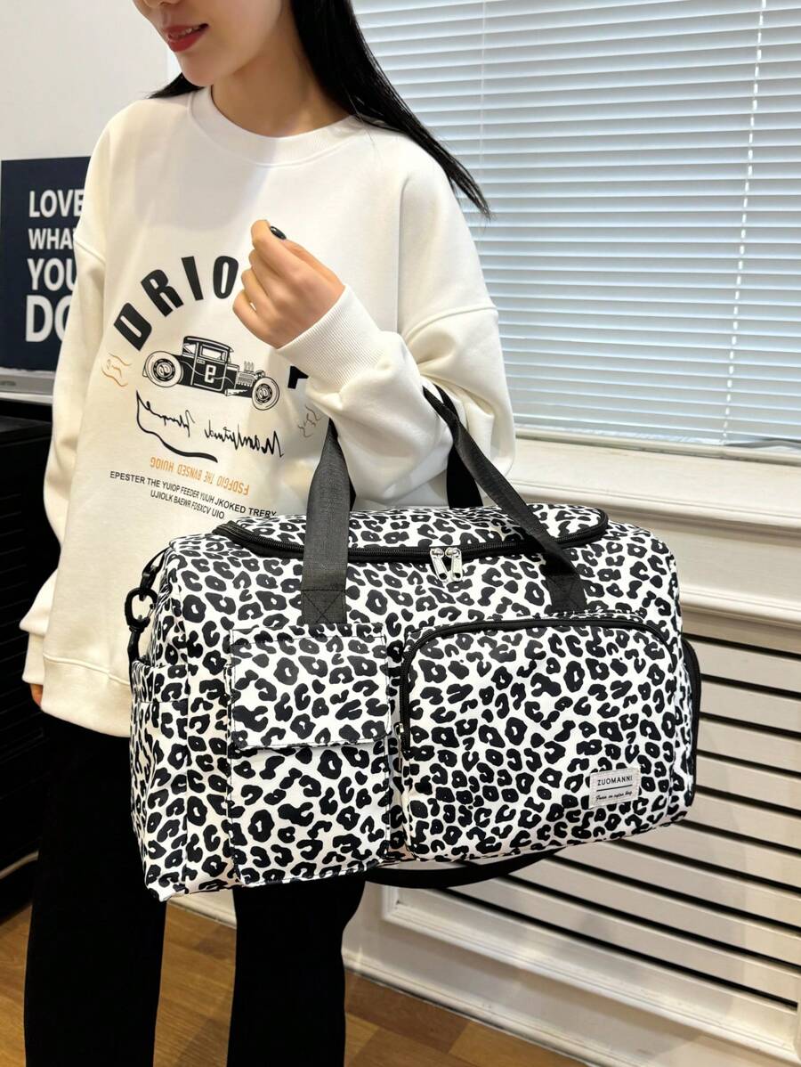 Balo đi làm đa năng dung tích lớn mới, họa tiết bò, họa tiết ngựa vằn, chữ cái, họa tiết da báo, dành cho cả nam và nữ, học sinh, túi thường ngày thời trang, túi du lịch cho cặp đôi, quà tặng ngày lễ tình nhân, vải chống thấm nước, ba lô du lịch, mùa hè, xách tay, túi qua đêm, túi hành lý, ngăn đựng đồ ướt và khô, có ngăn đựng giày, dễ dàng gấp lại, có thể mở rộng, đa chức năng, khóa kéo, chuyến công tác, du lịch, kỳ nghỉ, ba lô, trở lại trường, hành lý