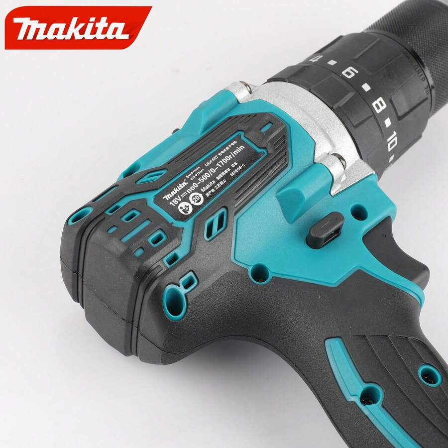 Makita DDF487 13mm Cordless Impact Drill 18V Electric Variable Speed ...
