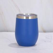 350ml/12oz Stainless Steel Water Bottle With Lid, Vacuum Insulated Egg-Shaped Cup For Hot & Cold Drinks Back To School - Multicolor - View 18