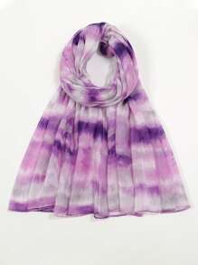 1 pièce Nouveau foulard dégradé balinais d'été pour femmes, foulard musulman fin et élégant pour les cheveux, écharpe longue pour la vie quotidienne, les voyages, la photographie, la protection solaire. Cadeau de festival familial