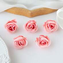 5PCS/10PCS Artificial Silk Rose Head, Rosebud Rose Flowers Bouquets Room Decor Fall Decor Bouquets Fake Plants For Centerpieces For Spring Autumn Decorations Wedding Vase For Home Dining Room Bedroom Decorations, Festival Birthday Party Accessories, Outdoor Garden Decorations Gifts Graduation