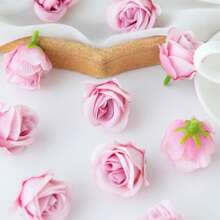 5PCS/10PCS Artificial Silk Rose Head, Rosebud Rose Flowers Bouquets Room Decor Fall Decor Bouquets Fake Plants For Centerpieces For Spring Autumn Decorations Wedding Vase For Home Dining Room Bedroom Decorations, Festival Birthday Party Accessories, Outdoor Garden Decorations Gifts Graduation