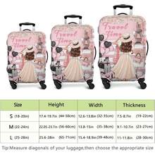 3-Pack Travel Luggage Cover Luggage Protector Anti-Scratch Luggage Cover Washable Luggage Cover Travel Luggage Cover Suitcase 18-32 Inch S+M+L (XL Not Included) - Cô gái xe đạp - Xem 7