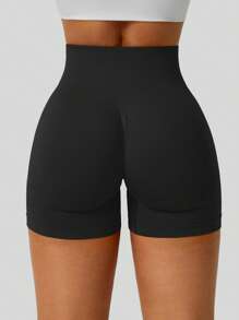 NcmRyu 1 件女式无缝弹力瑜伽健身运动跑步短裤，春夏