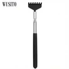 1 件便携式伸缩背部刮擦器，不锈钢伸缩背部刮擦器，刮痧工具，按摩仪器，适合成人、老年人、宠物，可作为礼物