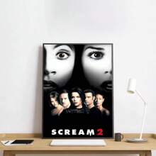 1 pièce Affiche murale sans cadre, S-Crier H-Film d'horreur Crier Affiche Art HD, Coller au mur, Imperméable, Décoration de maison, Salon, Chambre, Bar, Esthétique, Pop, Cadre en option