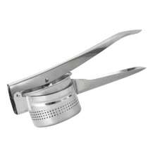 Machacador de patatas de acero inoxidable, machacador de arroz - Prensa patatas, machacador, exprimidor de limón y rallador de verduras con mango antideslizante - Fácil machacado y preparación de arroz, frutas y verduras, herramienta manual de cocina