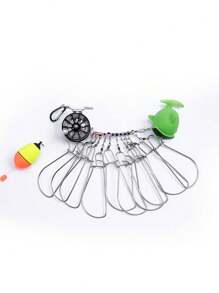 Goture Fish Stringer With Reel Steel Wire Float Fishing Stringer With 5/10 Stainless Steel Snaps Fish Lock, Fish Stringer, Foam Fishing Float, Lures, Baits, Ice Spearing - Multicolor - View 13