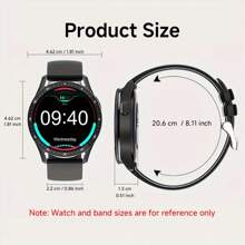 SIMSONLAB Smartwatch: Reloj y auriculares 2 en 1 definitivos con asistente de voz y pantalla HD IP67 resistente al agua, conectividad Bluetooth, llamadas telefónicas, compatible con Android e iOS, adecuado para hombres/mujeres - Negro - Ver 4