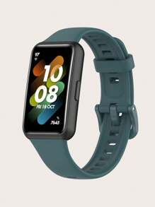 1pc Casual Solid Color Detachable Silicone Smart Band Strap Compatible With Huawei Band 7 - Band 7 - View 21