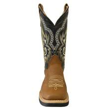 BOTA RODEO PARA HOMBRE 100% PIEL DE RES MARCA BDP SUELA DE HULE CONSTRUCCION WELT - ARENA - Ver 8
