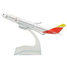 1:400 Iberia Airlines Airbus A330 Airliner Model, 16cm Diecast Alloy Finished Plane, For Collection & Desk Decor, Holiday Gift For Aviation Enthusiasts, Airplane Model, Aircraft Toy, Widebody Jet, Desk Ornament - 彩色 - 查看 5