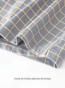 3pcs Men's Underwear Men Boxer Briefs,Soft Comfortable Plaid Design Loose Boxer Shorts