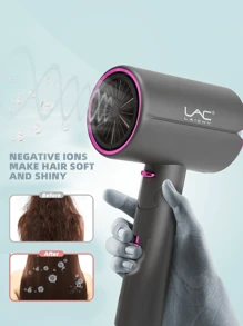 LAC 1pc EU Plug Power Household Hair Salon Style Fast Drying Hair Dryer, Modern Design - EU C Type Plug(220-240V) - View 6