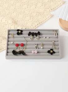 1 件珠宝展示托盘，珠宝架礼物女士女孩 - 灰色 - 查看 2