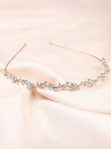 1 件新娘水晶头饰，简约优雅的设计，适合婚纱、伴娘、生日、公主场合、头饰 - 彩色 - 查看 16