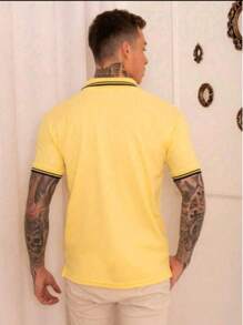 Men's Basic UNISEX POLO Shirt - Màu vàng - Xem 3