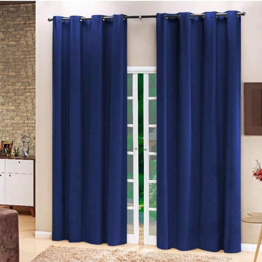 Curtains - Navy Blue - View 1