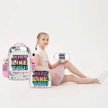 Backpack For Kids Cute And Fashionable Schoolbag For Girls 5-12 Aged With Pencil Box And Lunch Case - School Bag Set - View 6