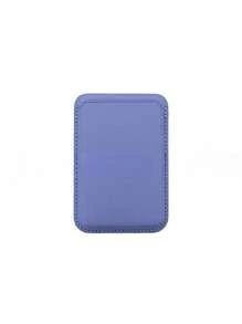 1 pieza Soporte de tarjetas magnético de piel sintética, estuche compacto y práctico para tarjetas, compatible con 12/13/14/15/16 con pegatina trasera para almacenar tarjetas bancarias/de identificación/de acceso y monedas