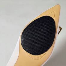 2/10 piezas Protectores de suela de zapato resistentes al desgaste, almohadillas de goma antideslizante mate para suela de zapatos de tacón alto con sandalias, pegatinas para la parte inferior de los zapatos