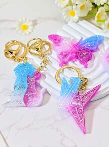 Resin Epoxy Molds For DIY Crafts - Crystal Teardrop, Origami Crane, Butterfly Pendant Jewelry Making Silicone Molds - White - View 12