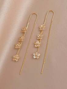 1 pieza Pendiente con diseño de flor de moda - Regalo para San Valentín, mamá, madre, Día de la Madre
