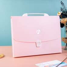 13 格 A4 折叠文件夹、学生公文包手提包、多层文件整理器、PP 防水试卷收纳