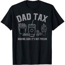 Dad Tax For Funny Fathers Day Dad Joke Gift T-Shirt Women's Plus Size Tee - 黑色 - 查看 1