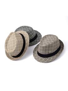 1pc Quilted Boho Casual Patchwork Western Cowboy Sun Hat, Versatile For Outdoor, Holiday, Everyday Wear, Unisex - Jazz Hat - View 1