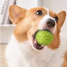 3pcs New Cat/Dog Lover Gift And Dog/Cat Mom Love Pet Toys Chew Ball, Bite Resistant Grinding Sound Footprint Ball, Dog Lover And Dog Mom Love Toys, Cat/Dog Lover Gift And Dog/Cat Mom Love Pet Supplies, Cat Lover And Cat Mom Love Toy Ball, Squeaking Sound Ball