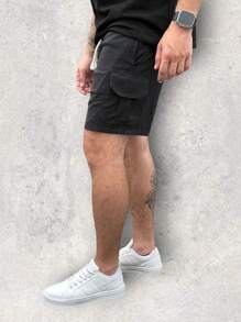 Kit 3 Cargo Bermuda Shorts In Premium Linen - 鏽棕色 - 查看 7