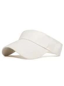 Summer Sun Hats Men Women Cotton Adjustable Visor UV Protection Top Empty Solid Sport Tennis Golf Running Sunscreen Baseball Cap